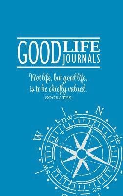 bokomslag Good Life Journal Hardcover Blue w/ Compass Design