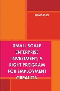 bokomslag Small Scale Enterprise Investment; A Right Program for Employment Creation