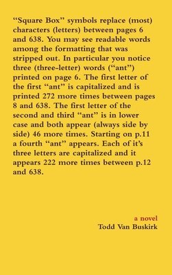 &quot;Square Box&quot; symbols replace (most) characters (letters) between pages 6 and 638. You may see readable words among the formatting that was stripped out. In particular you notice three 1