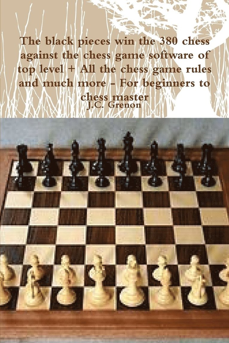 Black Pieces Win the 380 Chess Against the High Chess Software + All the Chess Rules and Much More