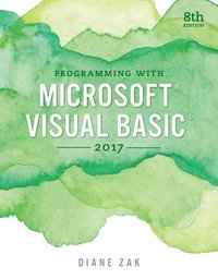 bokomslag Programming with Microsoft Visual Basic 2017