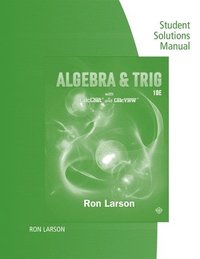 bokomslag Study Guide with Student Solutions Manual for Larson's  Algebra &  Trigonometry, 10th