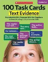 bokomslag 100 Task Cards: Text Evidence: Reproducible Mini-Passages with Key Questions to Boost Reading Comprehension Skills