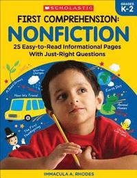 bokomslag First Comprehension: Nonfiction: 25 Easy-To-Read Informational Pages with Just-Right Questions
