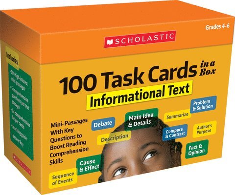 100 Task Cards in a Box: Informational Text 1