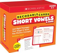 bokomslag Decodable Cards: Short Vowels & More