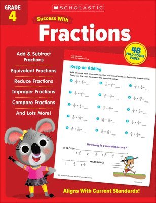 bokomslag Scholastic Success with Fractions Grade 4 Workbook