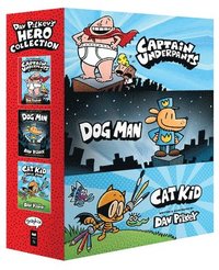 bokomslag Dav Pilkey's Hero Collection (Captain Underpants #1, Dog Man #1, Cat Kid Comic Club #1)