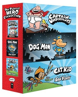 bokomslag Dav Pilkey's Hero Collection (Captain Underpants #1, Dog Man #1, Cat Kid Comic Club #1)