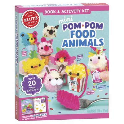Mini Pom-Pom Food Animals 1