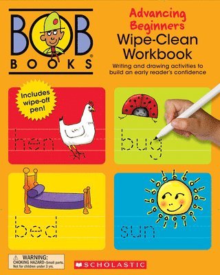 Lynn Maslen Kertell - Bob Books - Wipe-Clean Workbook: Advancing Beginners Phonics, Ages 4 and Up, Kindergarten (Stage 2: Emerging Reader), Häftad
