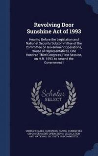 bokomslag Revolving Door Sunshine Act of 1993