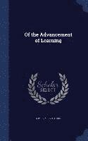 bokomslag Of the Advancement of Learning