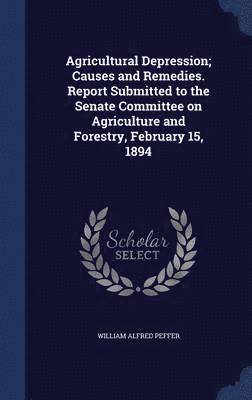 bokomslag Agricultural Depression; Causes and Remedies. Report Submitted to the Senate Committee on Agriculture and Forestry, February 15, 1894