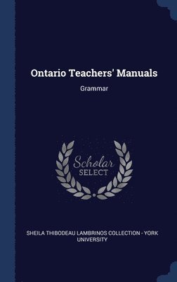 bokomslag Ontario Teachers' Manuals