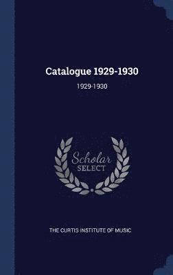 Catalogue 1929-1930 1