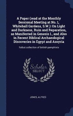 bokomslag Paper (read at the Monthly Sessional Meeting at No. 1, Whitehall Gardens, S.W.)