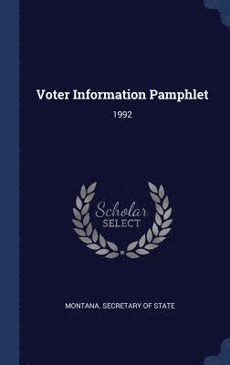 bokomslag Voter Information Pamphlet