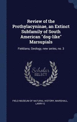bokomslag Review of the Prothylacyninae, an Extinct Subfamily of South American "dog-like" Marsupials