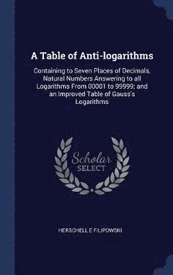 A Table of Anti-logarithms 1