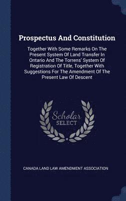 Prospectus And Constitution 1