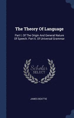 bokomslag Theory Of Language