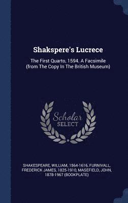 bokomslag Shakspere's Lucrece