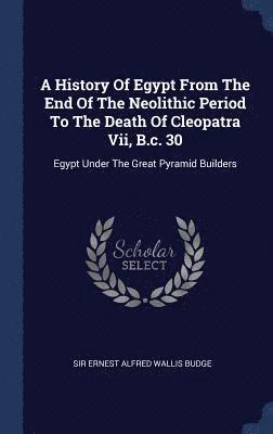 bokomslag A History Of Egypt From The End Of The Neolithic Period To The Death Of Cleopatra Vii, B.c. 30