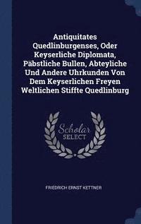 bokomslag Antiquitates Quedlinburgenses, Oder Keyserliche Diplomata, Pbstliche Bullen, Abteyliche Und Andere Uhrkunden Von Dem Keyserlichen Freyen Weltlichen Stiffte Quedlinburg