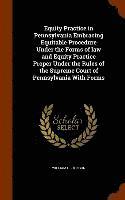 bokomslag Equity Practice in Pennsylvania Embracing Equitable Procedure Under the Forms of law and Equity Practice Proper Under the Rules of the Supreme Court of Pennsylvania With Forms