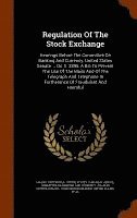 bokomslag Regulation Of The Stock Exchange