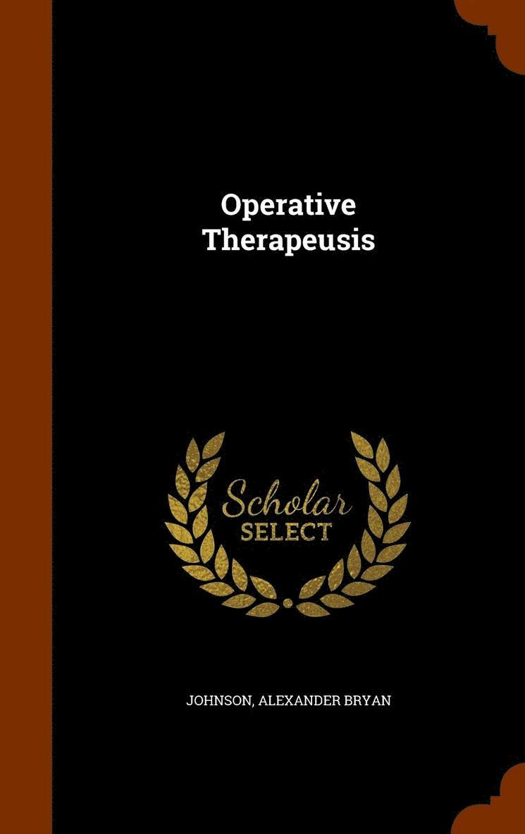 Operative Therapeusis 1