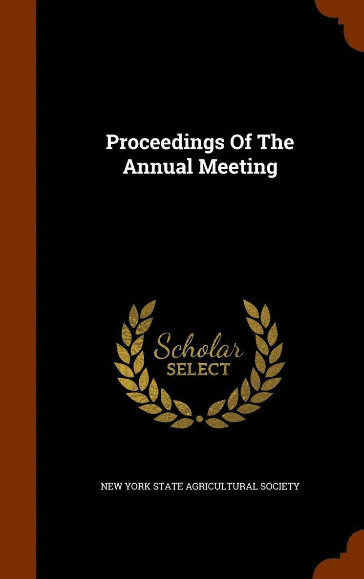 Proceedings Of The Annual Meeting 1