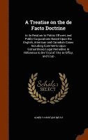 bokomslag Treatise on the de Facto Doctrine