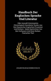 bokomslag Handbuch Der Englischen Sprache Und Literatur