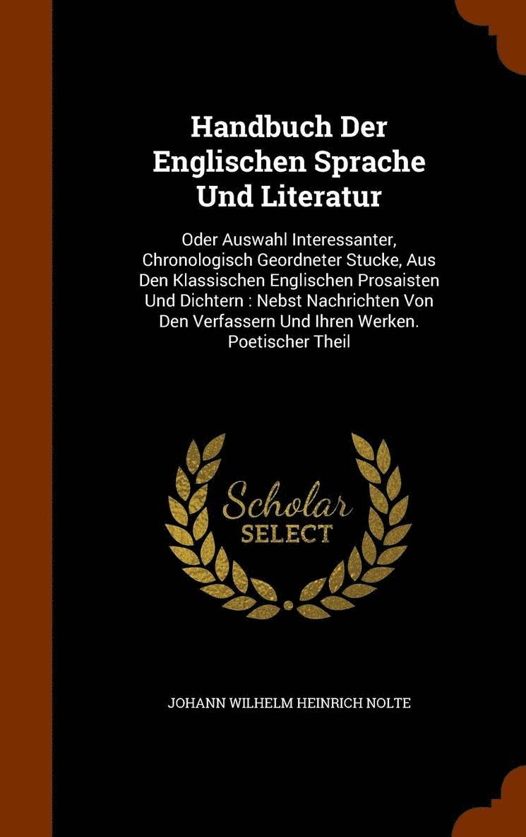 Handbuch Der Englischen Sprache Und Literatur 1