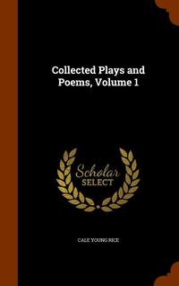 bokomslag Collected Plays and Poems, Volume 1