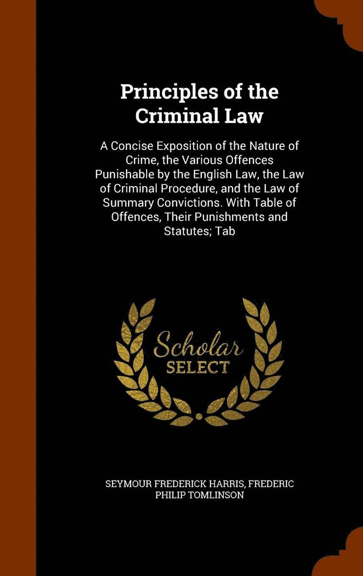 Principles of the Criminal Law 1