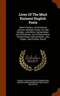bokomslag Lives Of The Most Eminent English Poets