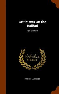 bokomslag Criticisms On the Rolliad