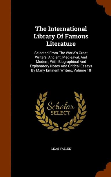 bokomslag International Library Of Famous Literature