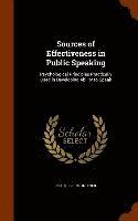 bokomslag Sources of Effectiveness in Public Speaking