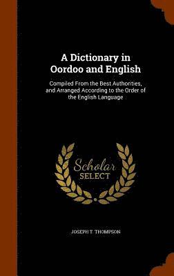 A Dictionary in Oordoo and English 1