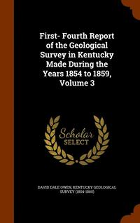 bokomslag First- Fourth Report of the Geological Survey in Kentucky Made During the Years 1854 to 1859, Volume 3