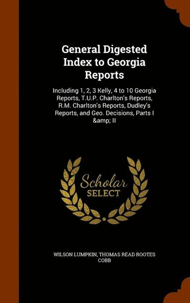 bokomslag General Digested Index to Georgia Reports