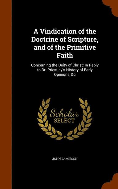 bokomslag Vindication of the Doctrine of Scripture, and of the Primitive Faith