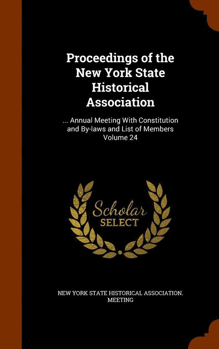 Proceedings of the New York State Historical Association 1