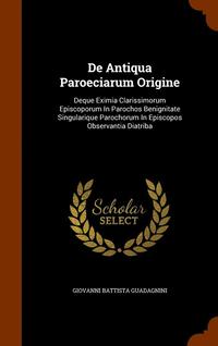 bokomslag De Antiqua Paroeciarum Origine