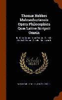 bokomslag Thom Hobbes Malmesburiensis Opera Philosophica Qu Latine Scripsit Omnia