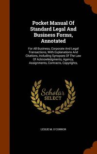 bokomslag Pocket Manual Of Standard Legal And Business Forms, Annotated